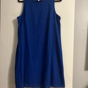 Calvin Klein Embellished Blue Dress 14